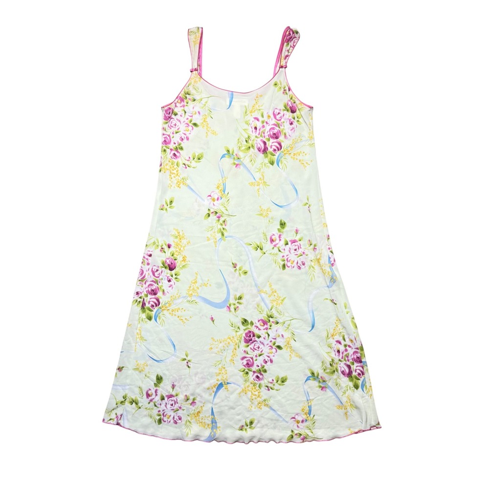 Oscar de la Renta Pink Label Floral Chemise Nightgown